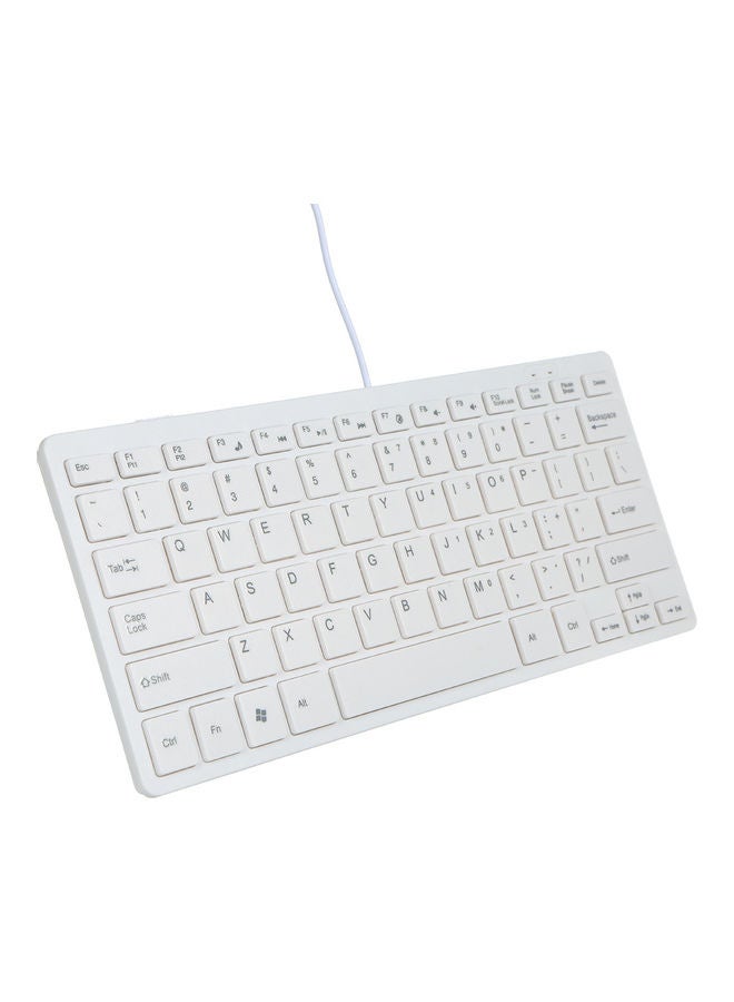 USB Mini Keyboard With Chocolate Buttons White - Image 3