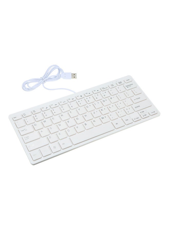 USB Mini Keyboard With Chocolate Buttons White - Image 5