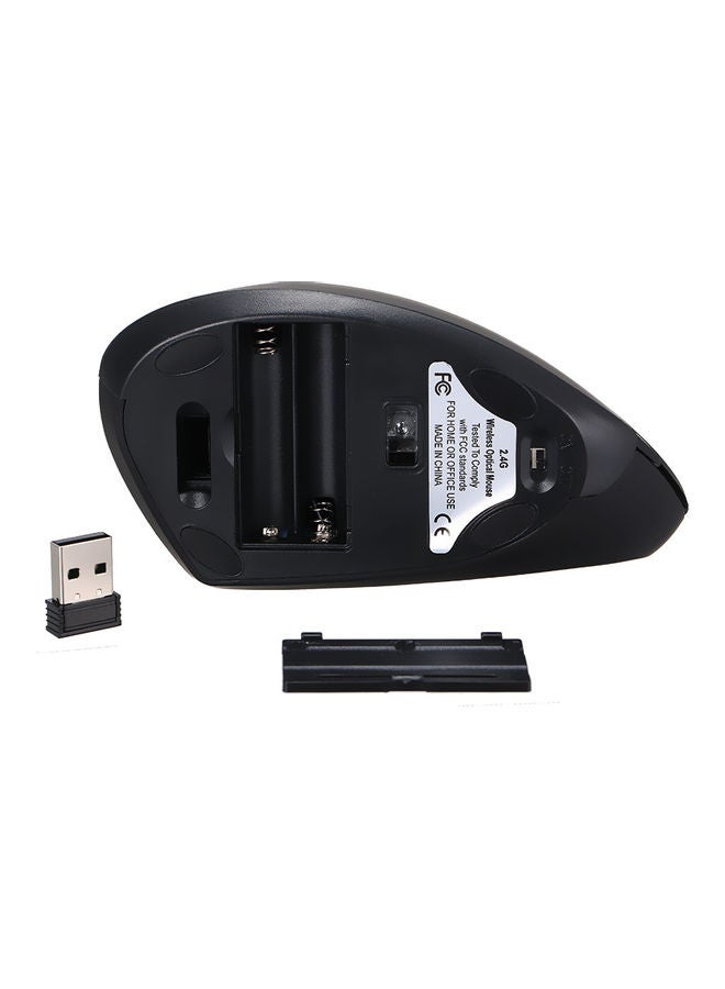 2.4G Wireless Vertical Mouse Black - Image 4