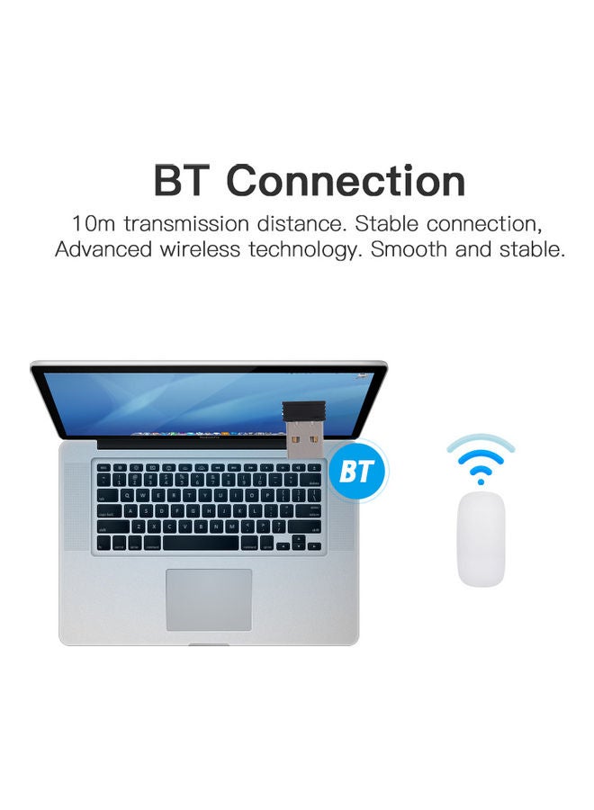Generic Wireless Bluetooth Mouse With Touch Function White  - Image 4