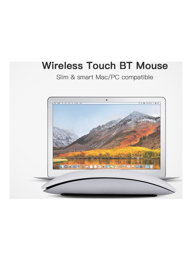 Generic Wireless Bluetooth Mouse With Touch Function White  - Image 5
