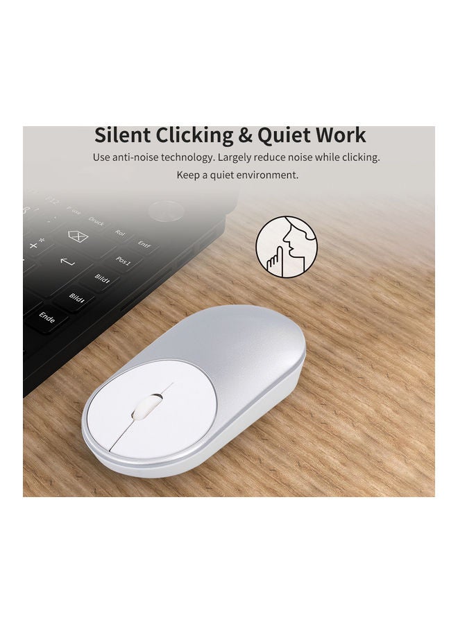 Wireless Bluetooth Mouse Silver - Image 2