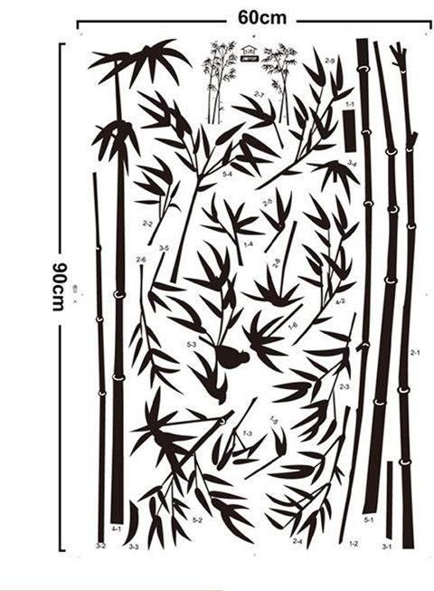 فاست برينت ملصق ديكوري من الفينيل أسود 90x60سم - Image 4