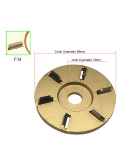 Generic 6-Teeth Power Wood Carving Disc Tool Gold  - Image 4