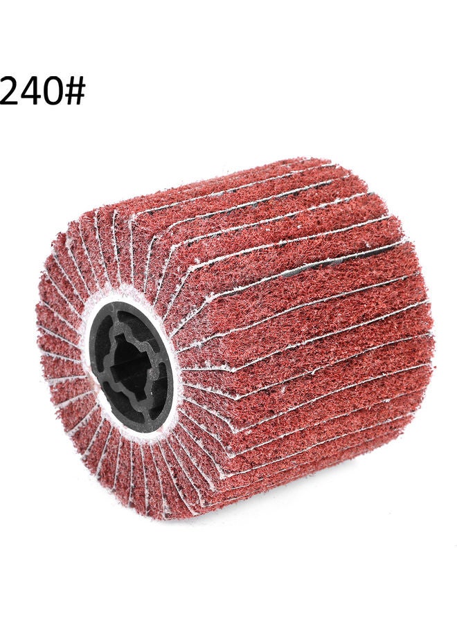 Stainless Steel Wire Fiber Drawing Wheel Red 4.72 x 3.94inch  - Image 1