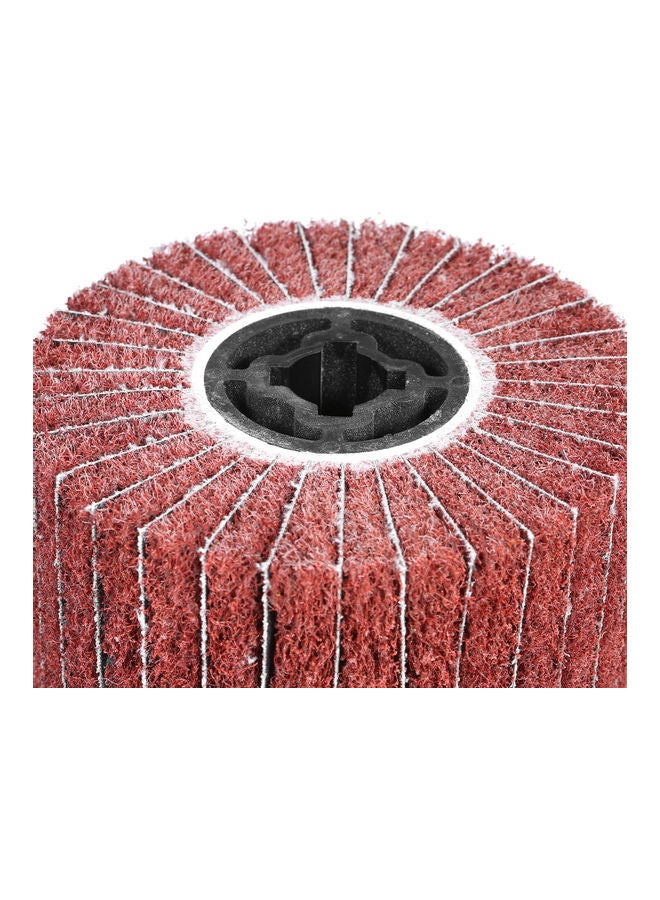 Stainless Steel Wire Fiber Drawing Wheel Red 4.72 x 3.94inch  - Image 2