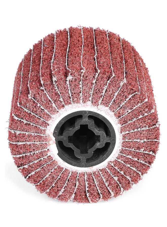 Stainless Steel Wire Fiber Drawing Wheel Red 4.72 x 3.94inch  - Image 4
