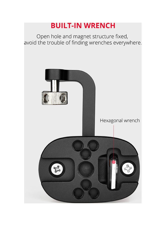 ANDOER Universal Camera Cage Wooden Handle Brown/Black - Image 3