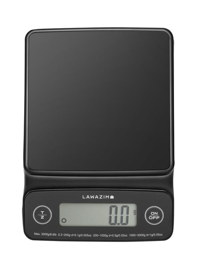 لوازم - ميزان رقمي دقيق للمطبخ أسود 19.3سم - Image 1