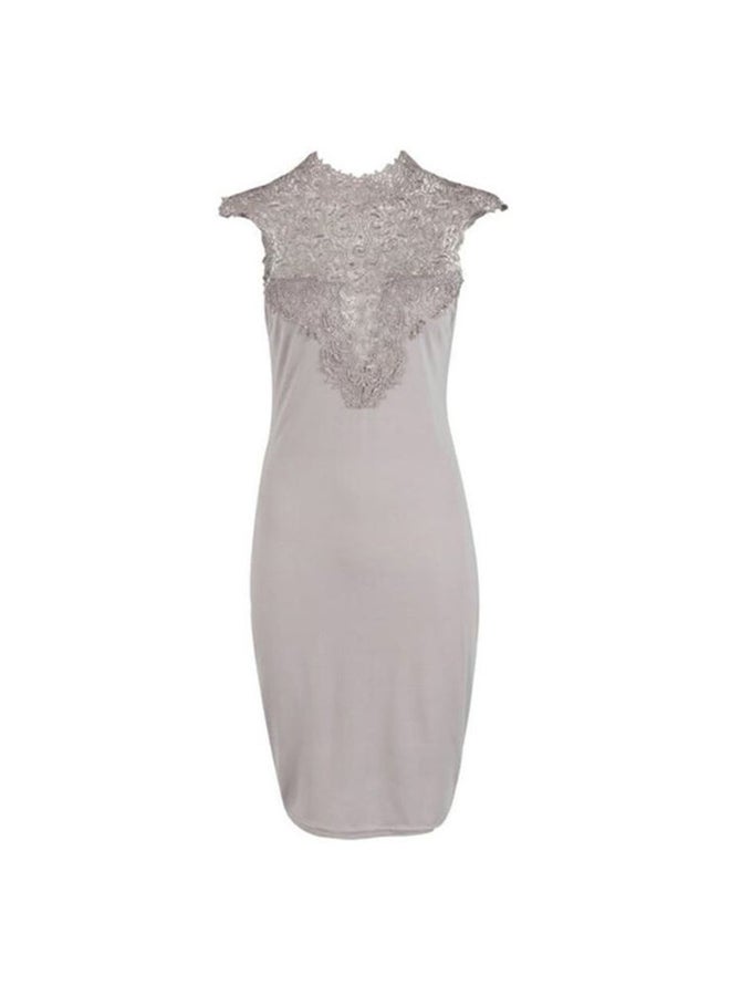 Sharpdo Fashion Lim Sleeveless Dress Grey - Image 1