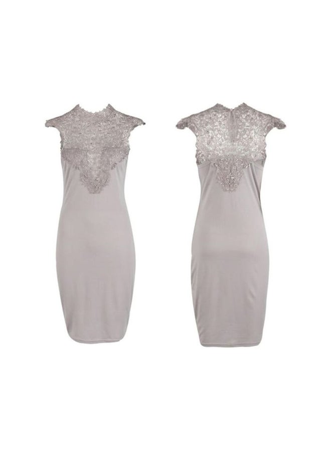 Sharpdo Fashion Lim Sleeveless Dress Grey - Image 2