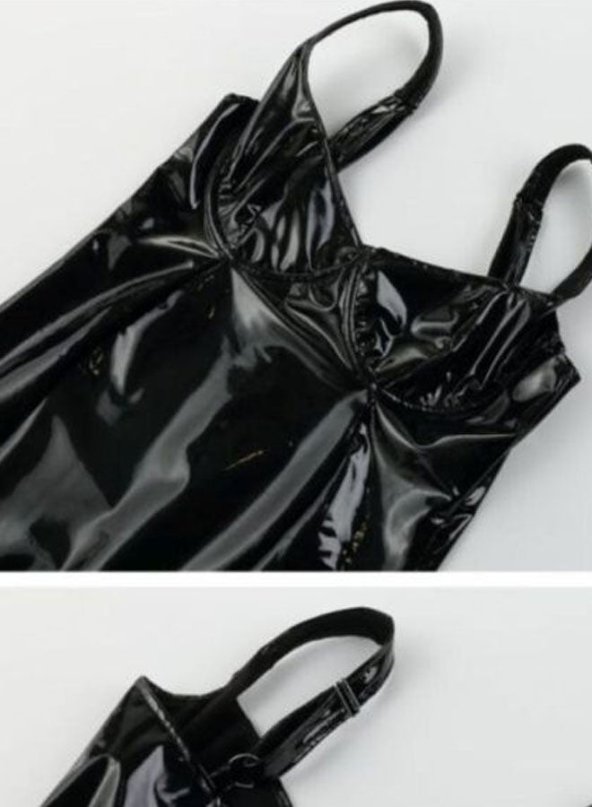 Sharpdo - Sleeveless Mini Dress Black - Image 1