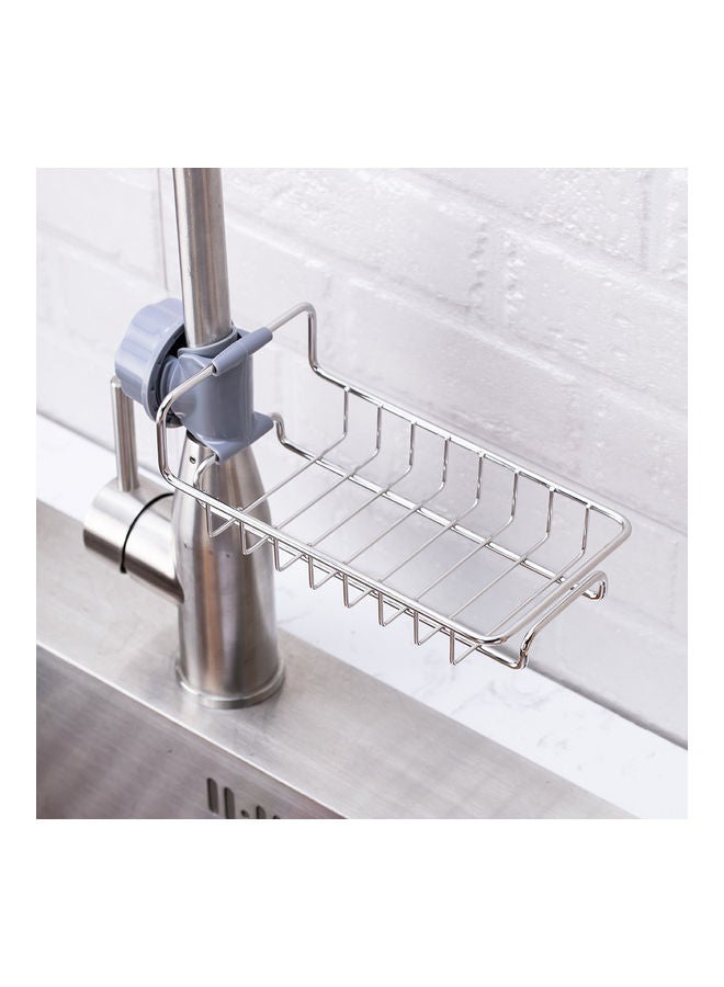 رف تخزين متعدد الوظائف فضي 19.5x7.5x11سم - Image 5