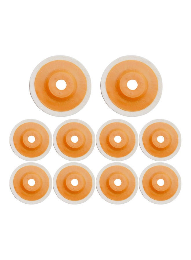 Generic 10 Piece Disc Polishing Buffing Pad Orange 18x10x10cm  - Image 1