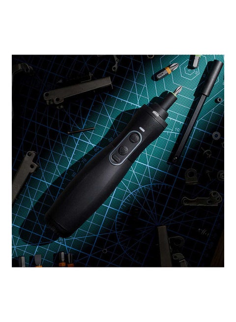 Electric Power Dual Dynamic Screwdriver Black 18.5 x 6 x 6cm
