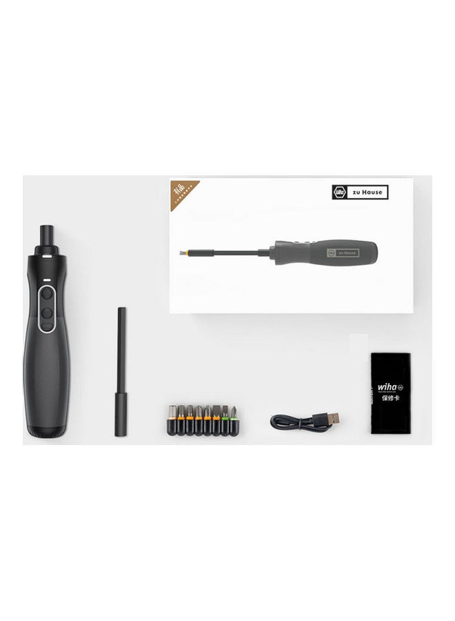 Electric Power Dual Dynamic Screwdriver Black 18.5 x 6 x 6cm