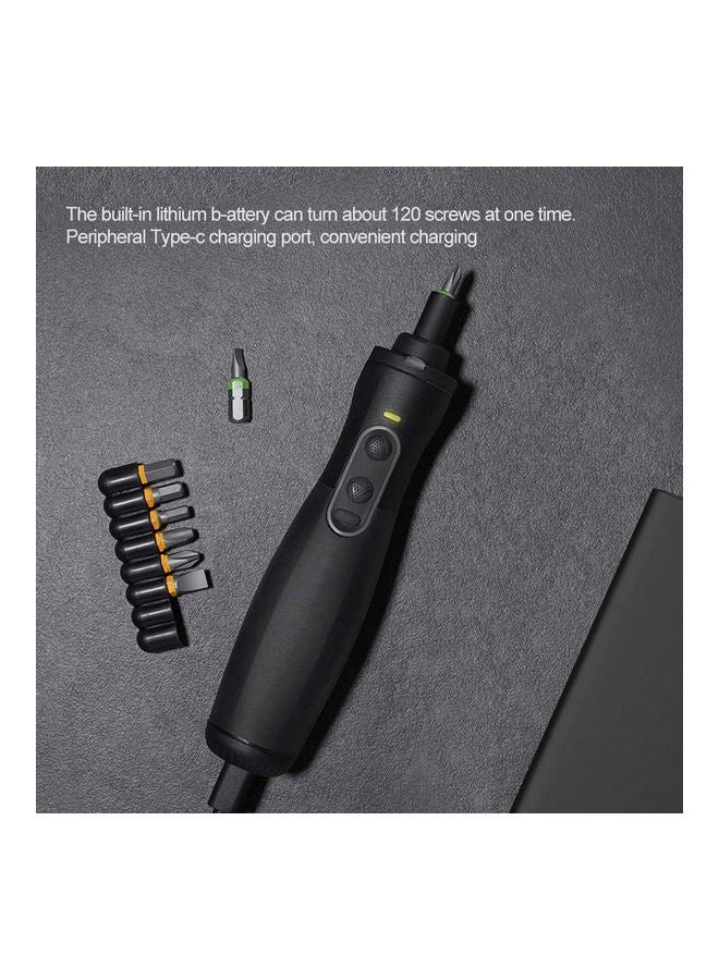 Electric Power Dual Dynamic Screwdriver Black 18.5 x 6 x 6cm