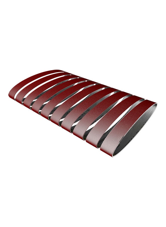 Generic - 10-Piece  Sanding Belts Set Brown 20x3x5cm - Image 1