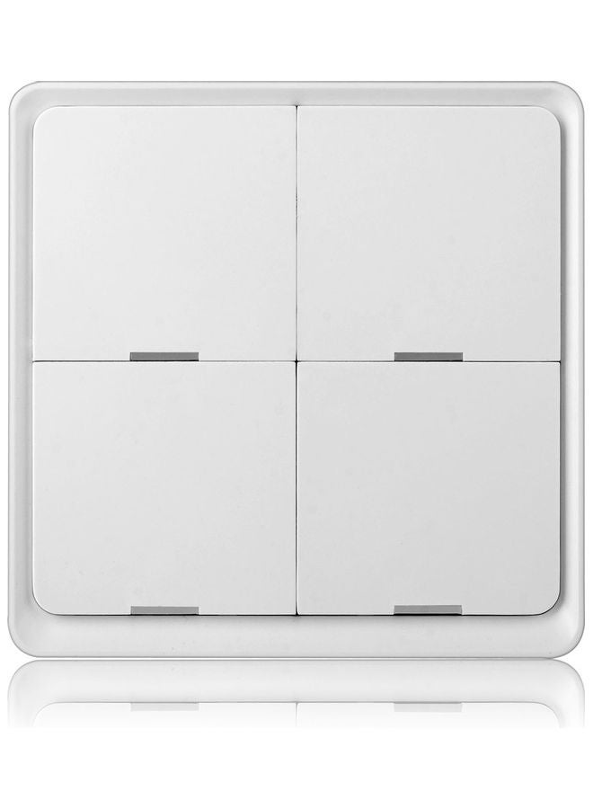 Wireless Smarts Scene 4 Gang Scenario Switch Home Assistant White 10.00 x 2.00 x 10.00cm - Image 2