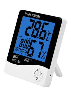 Generic Digital Hygrometer Thermometer Indoor Monitor Black 17.00 x 3.00 x 12.80cm  - Image 1