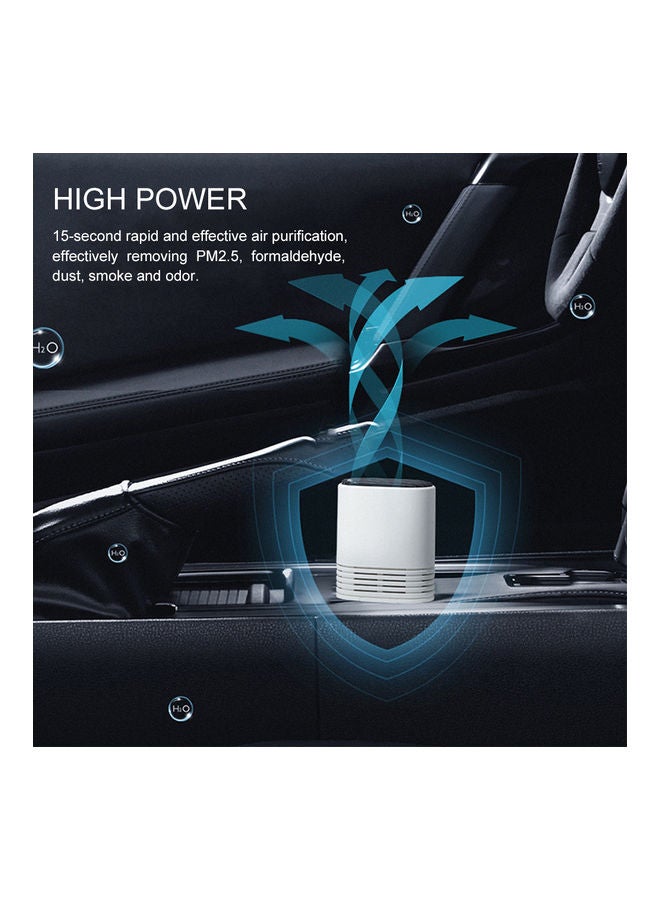 معطر جو صغير بتصميم قلادة للتخلص من الفورمالديهايد أبيض 8.70 x 3.40 x 8.60سم - Image 3