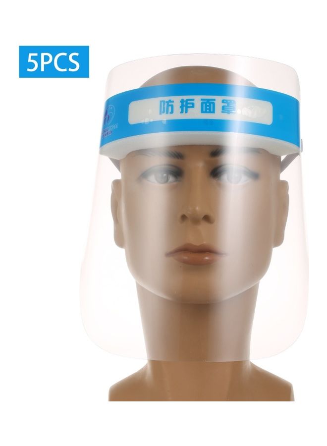 5Piece Shield Plastic Full Face Protection Mask - Image 1