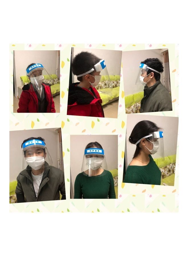 5Piece Shield Plastic Full Face Protection Mask - Image 3