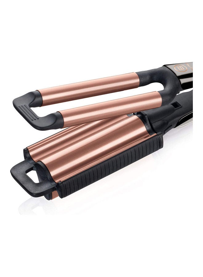 BELLISSIMA - Beach Waves Hair Straightener Black / Rose Gold - Image 1