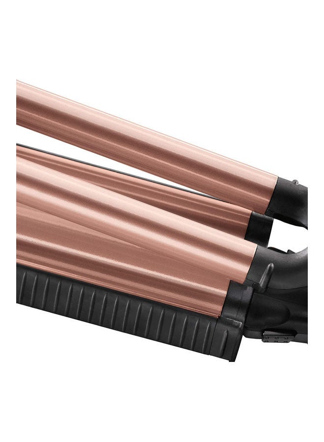 BELLISSIMA - Beach Waves Hair Straightener Black / Rose Gold - Image 1