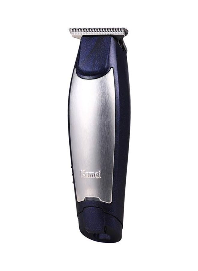 Kemei - 3 In 1 Professional Rechargeable Electric Hair Clipper Blue/Silver - Image 1