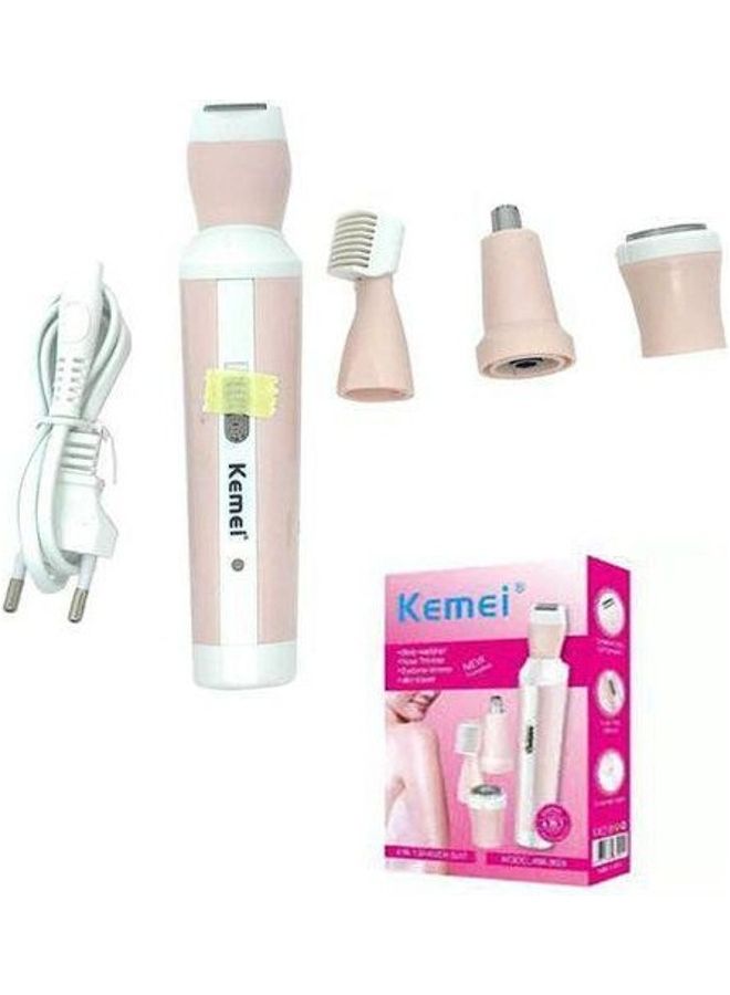 KM-3024 4 In 1 Shaver Suit Rechargeable Hair Removal Epilator Pink/White - v1608834639/N43309261A_1