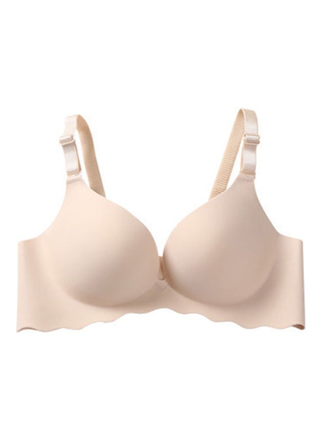 Breathable Push Up Bra Beige
