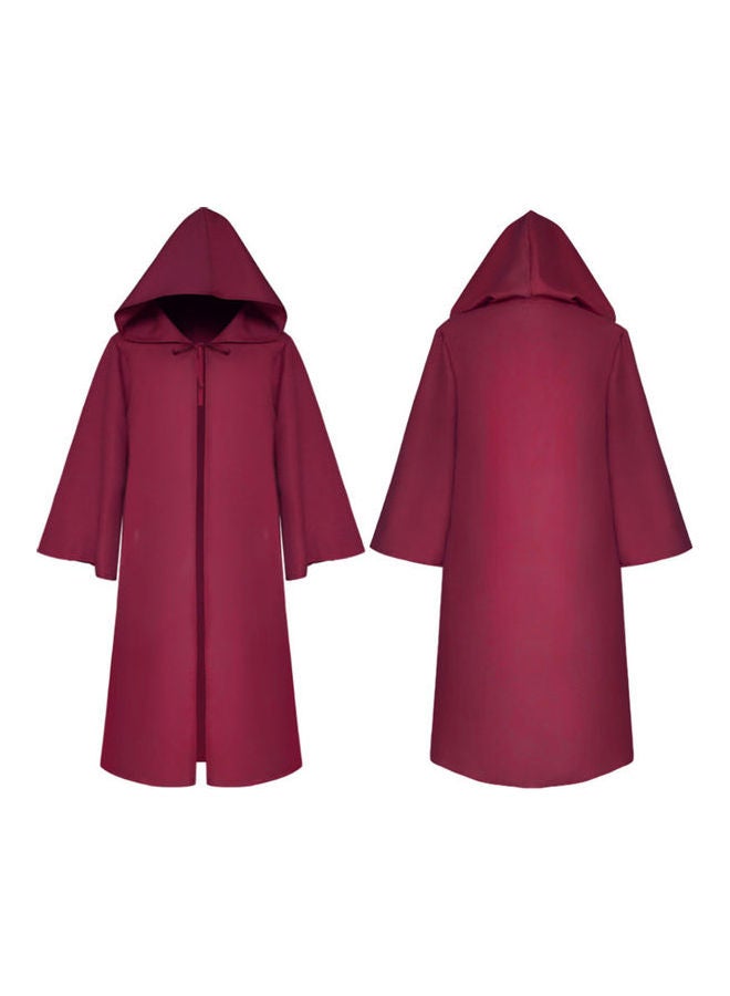 Halloween Masquerade Cloak Midi Dress Purple  - Image 2