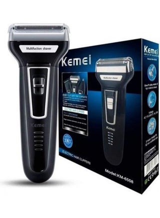 KM-6558 3 In 1 Rechargeable Electric Hair Clipper And Shaver Black/Silver - v1608840092/N43309257A_1