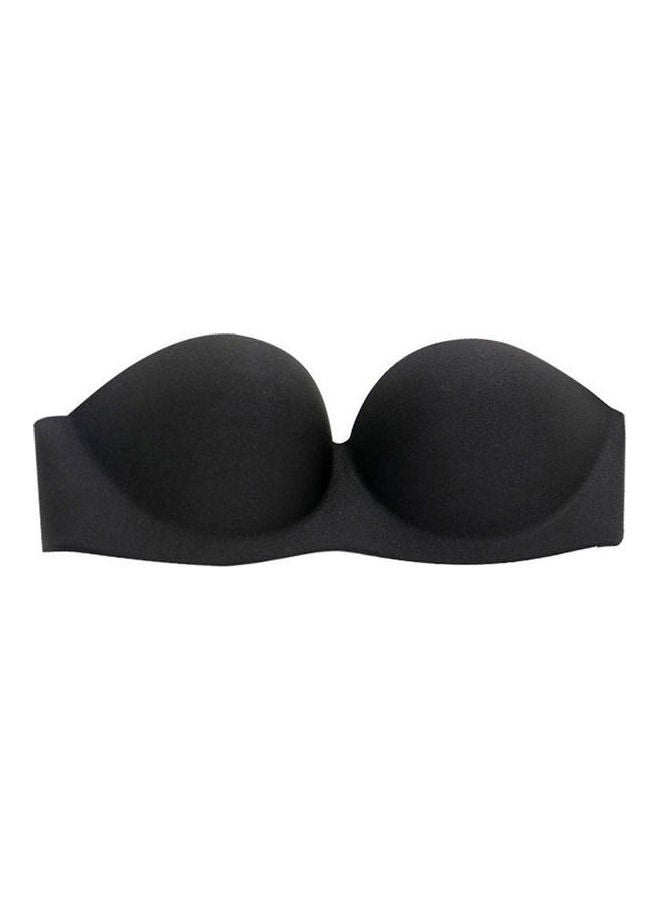 Anti-Slip Strapless Padded Bra Black