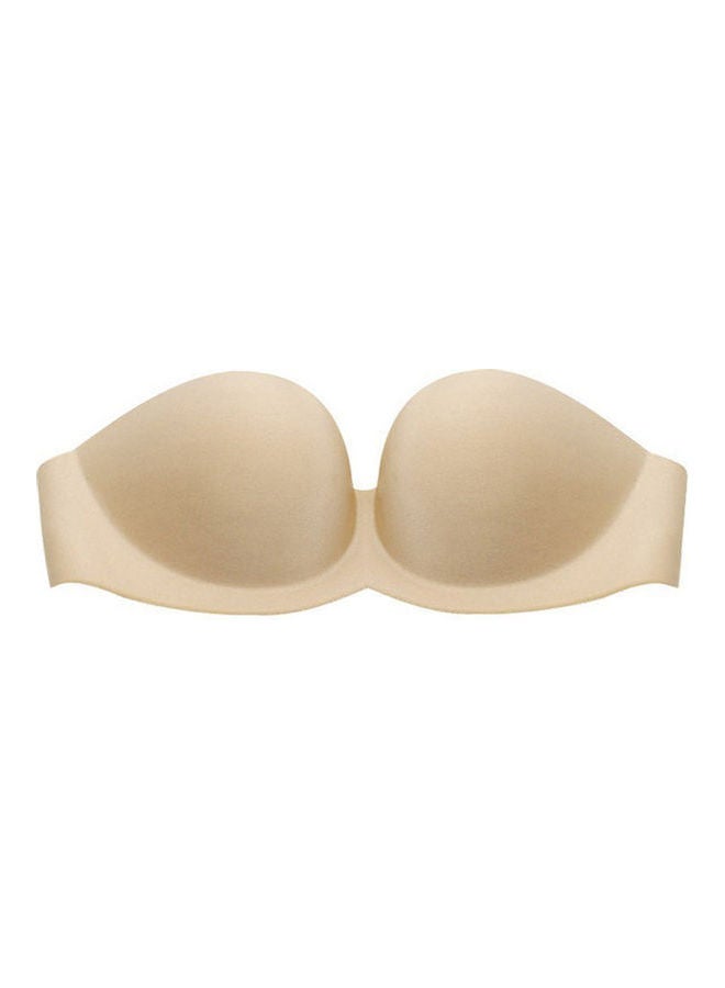 Strapless Padded Bra Beige