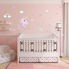 Unicorn sticker DIY children's room wall PVC decoration Wall Sticker Multicolour 40x50cm - v1608852533/N40735981A_2