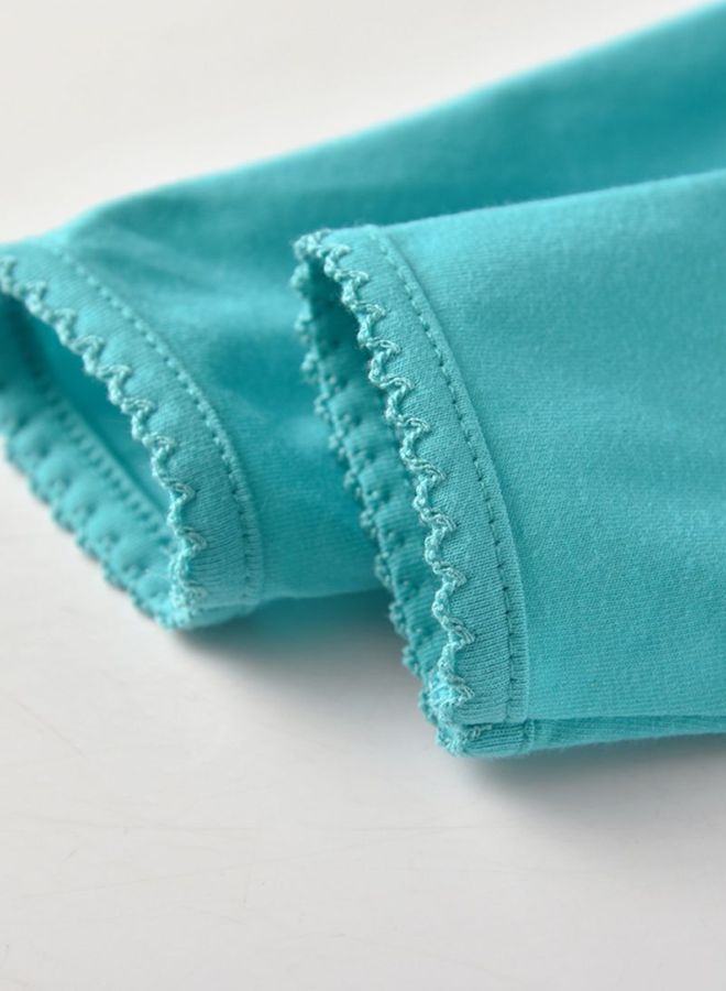 شاربدو طقم فستان من قطعتين أبيض/أزرق/أسود/أصفر - Image 4