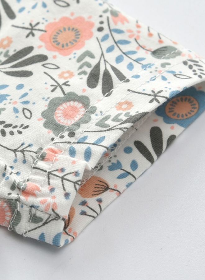 شاربدو طقم فستان من قطعتين أزرق/أخضر/أبيض - Image 5