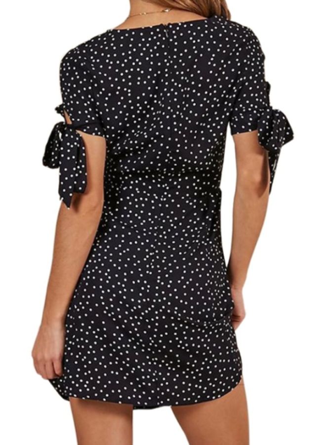 Sharpdo Printed Short Sleeved Beach Skirt Black/White  - Image 2