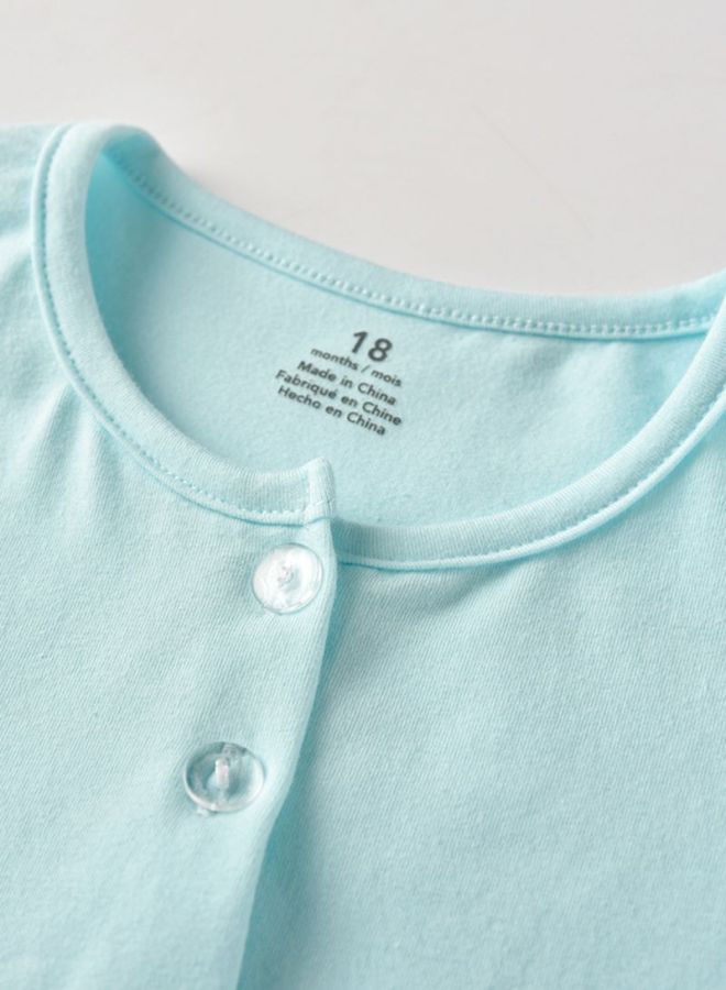 شاربدو طقم فستان من قطعتين أزرق/وردي/أحمر - Image 3