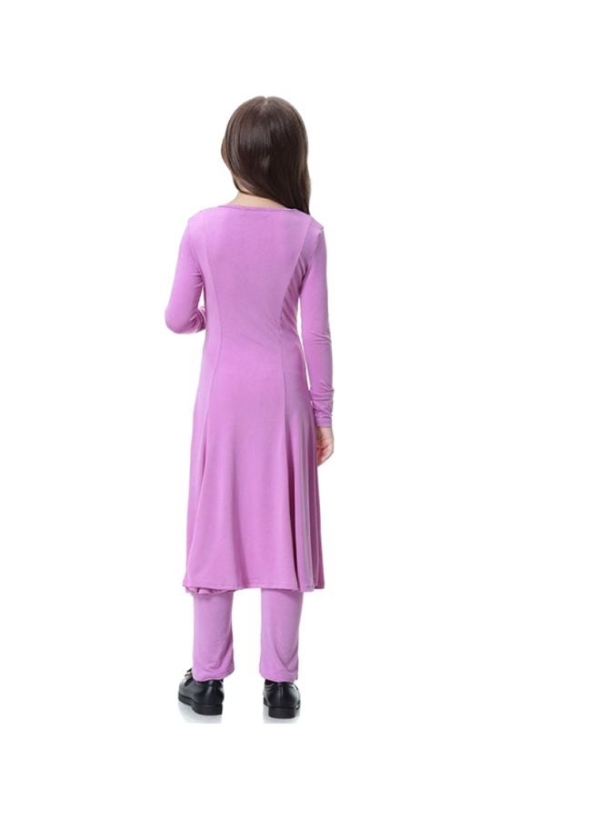 Sharpdo 2-Piece Long Sleeve Dress Light Purple  - Image 2