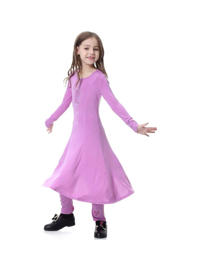 Sharpdo 2-Piece Long Sleeve Dress Light Purple  - Image 3