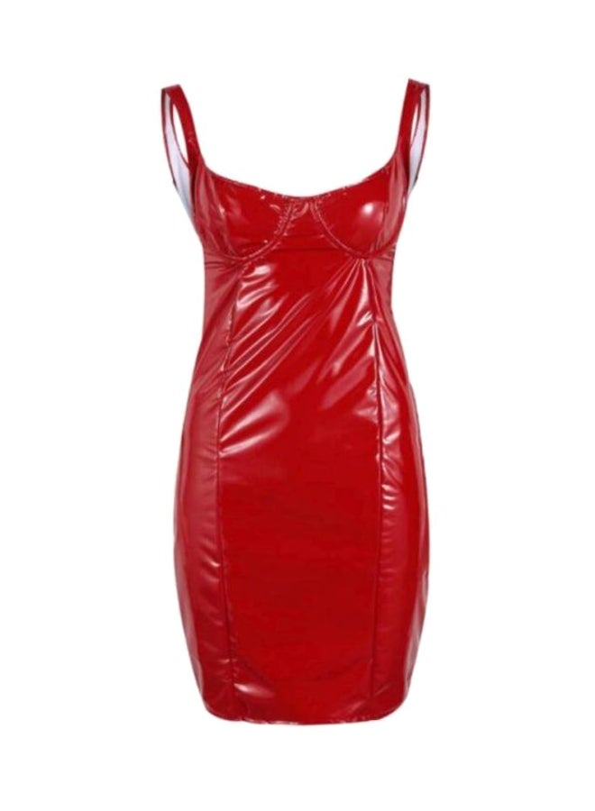 Sharpdo Sleeveless Mini Dress Red  - Image 1