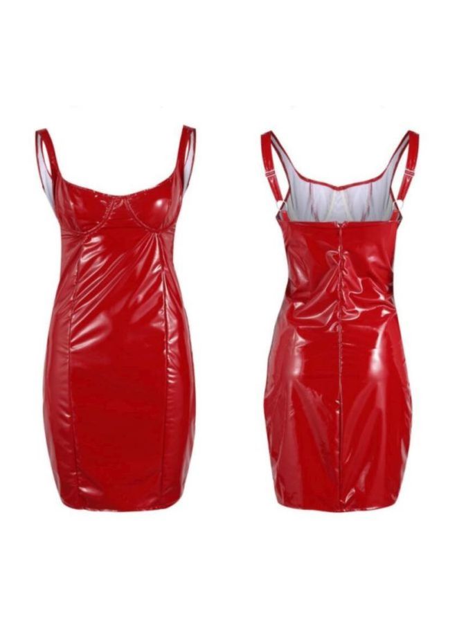 Sharpdo Sleeveless Mini Dress Red  - Image 3