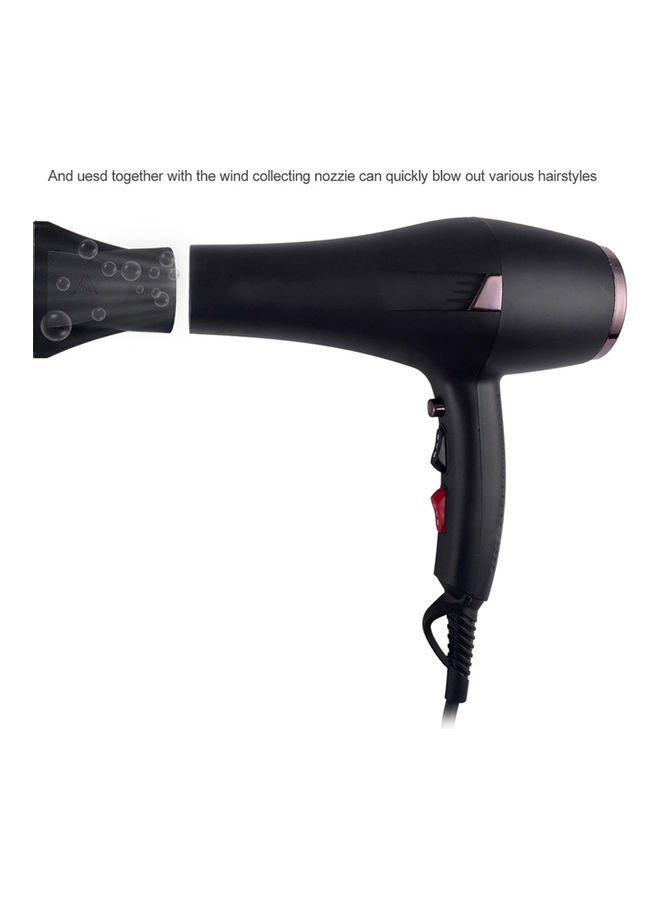 طقم مجفف شعر متعدد الوظائف مع فوهة لتجميع الرياح أسود 32x10.5x25سم - Image 3