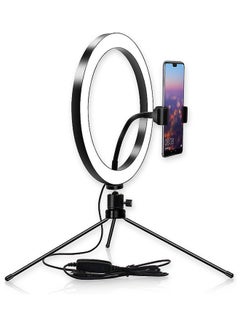 ماركة غير محددة مجموعة مصباح حلقي بمنفذ USB أسود  - Image 1