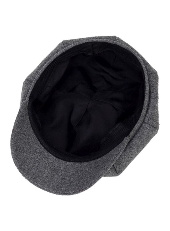 Sharpdo - Woolen Octagonal Cap Grey - Image 1