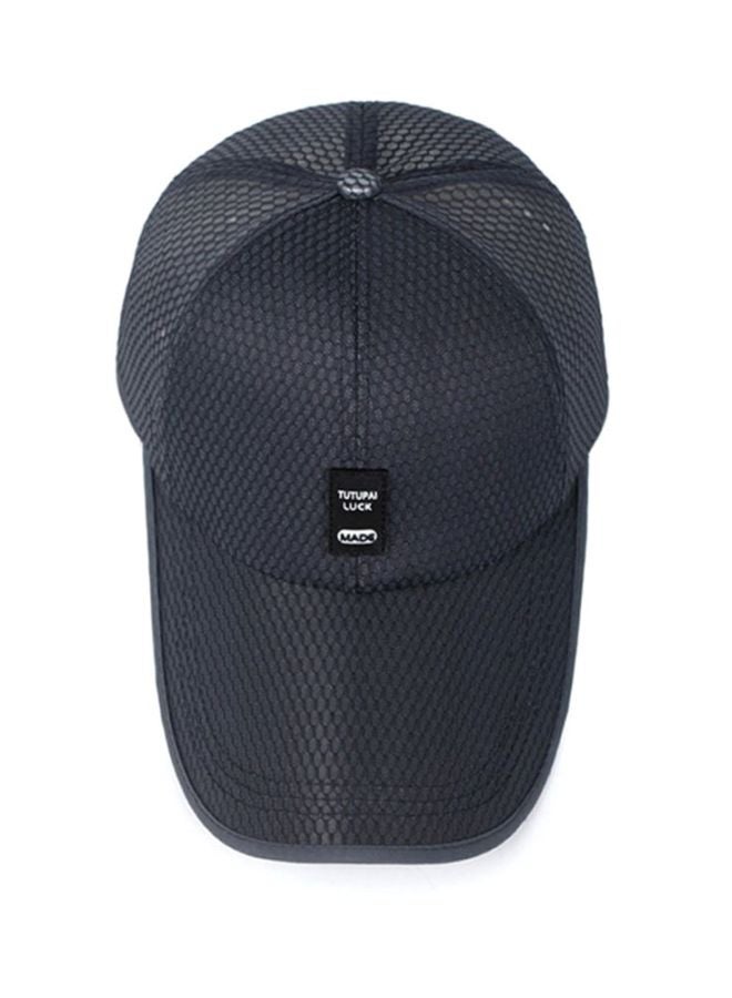 Sharpdo Casual Cotton Blend Cap Black  - Image 4