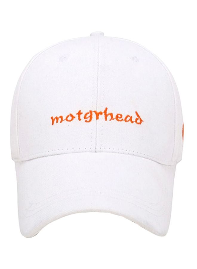 Sharpdo Baseball Cap White/Orange - Image 1